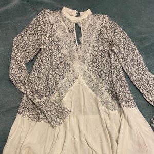 Free People Tell Tale Lace Tunic